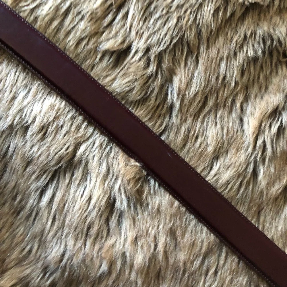Coach reddish brown polished cowhide leather belt 42x105 cm